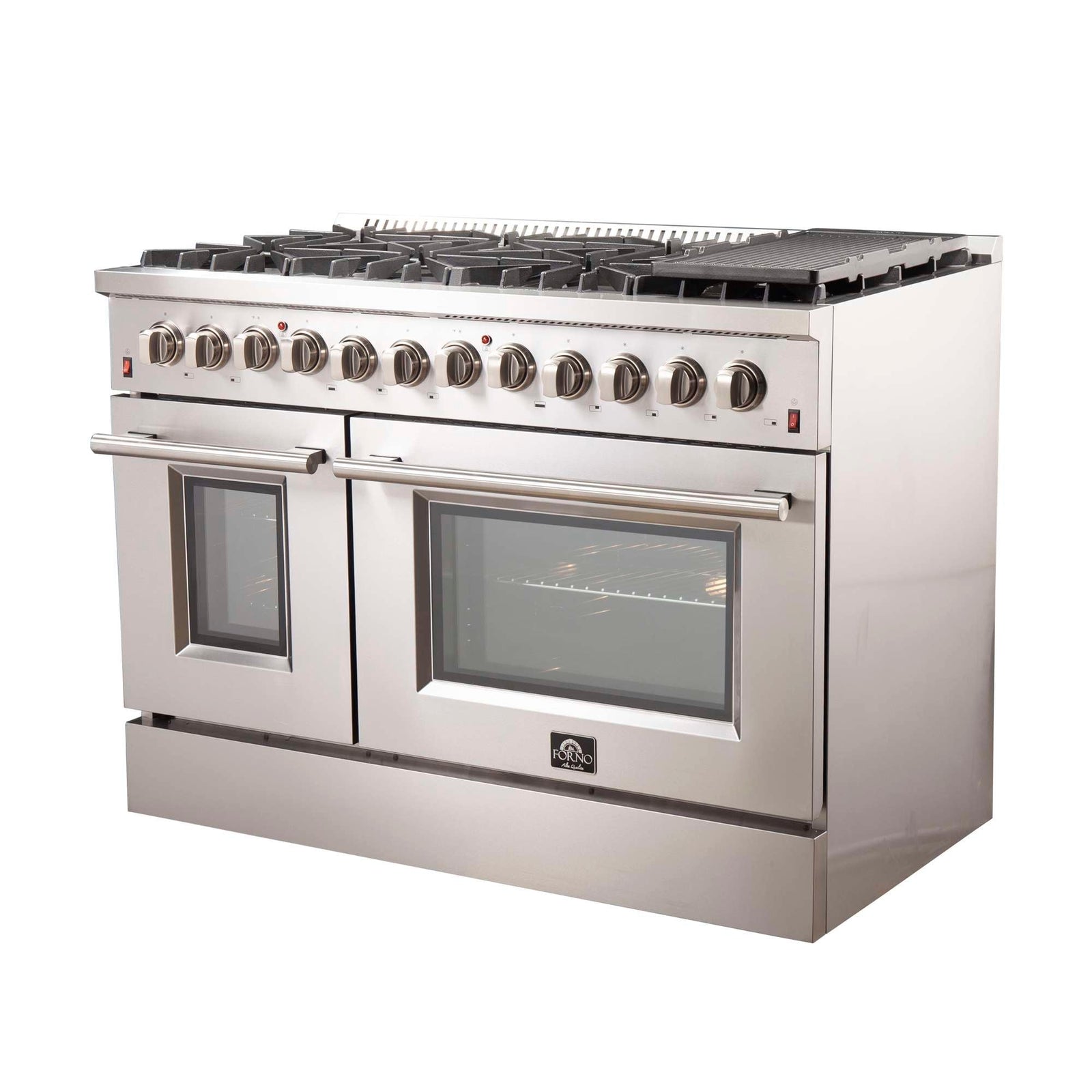 Forno Galiano 48 Inch Dual Fuel Range angle view