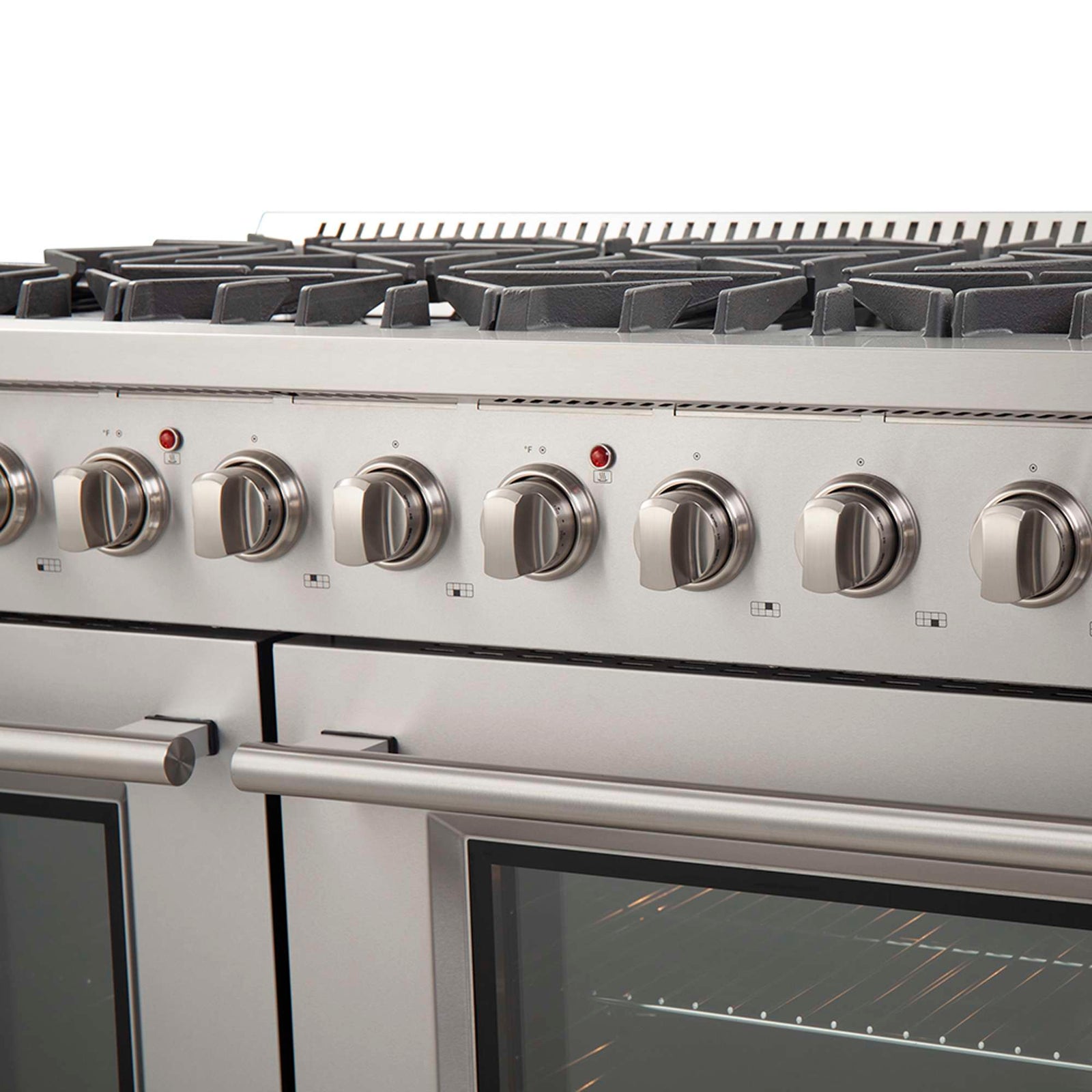 Forno Premium 2-Piece Kitchen Bundle - Galiano 48" Gas Range, 60" Side-by-Side Refrigerator - FBDL-005-01CAUS