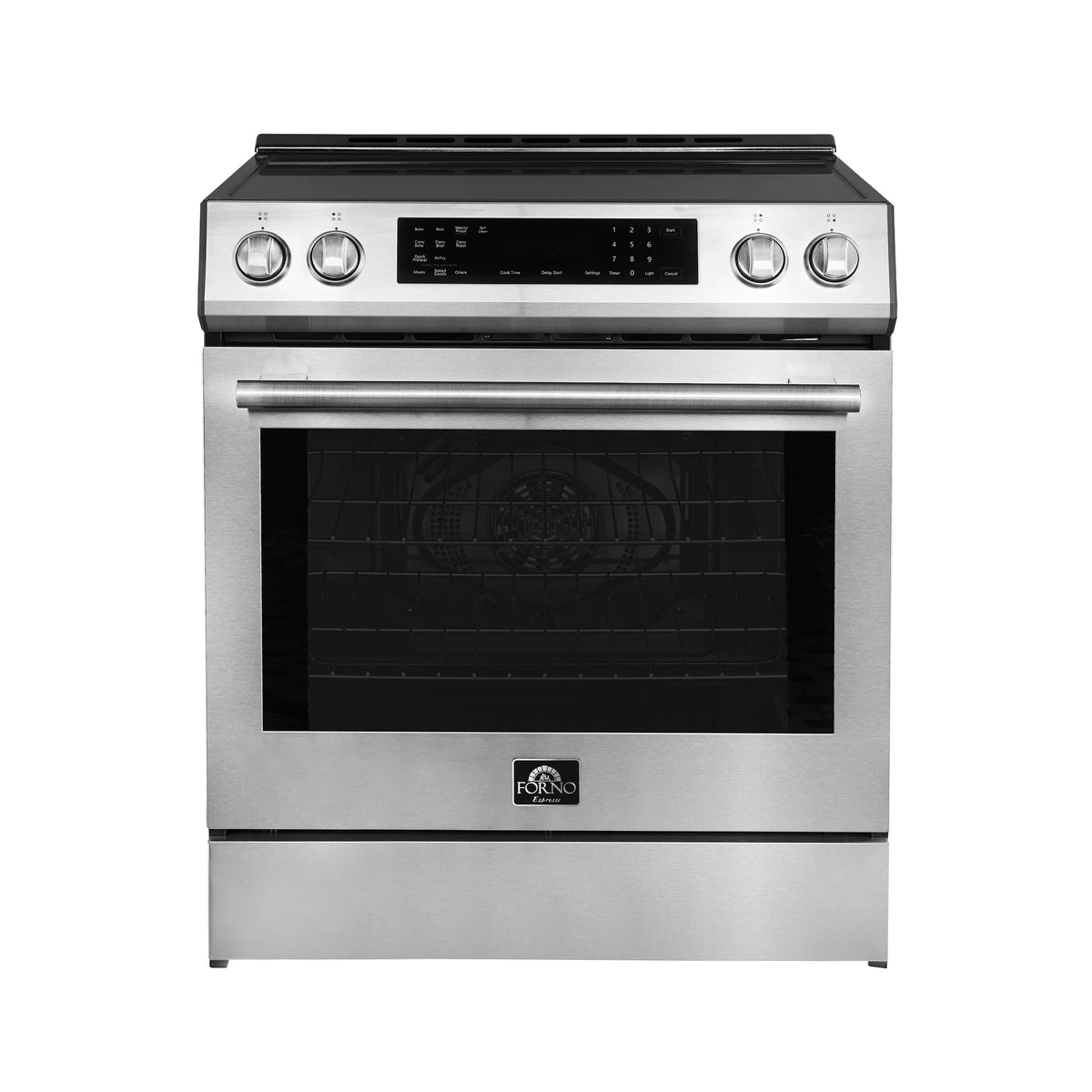 Forno Donatello 30-inch induction range, stainless steel