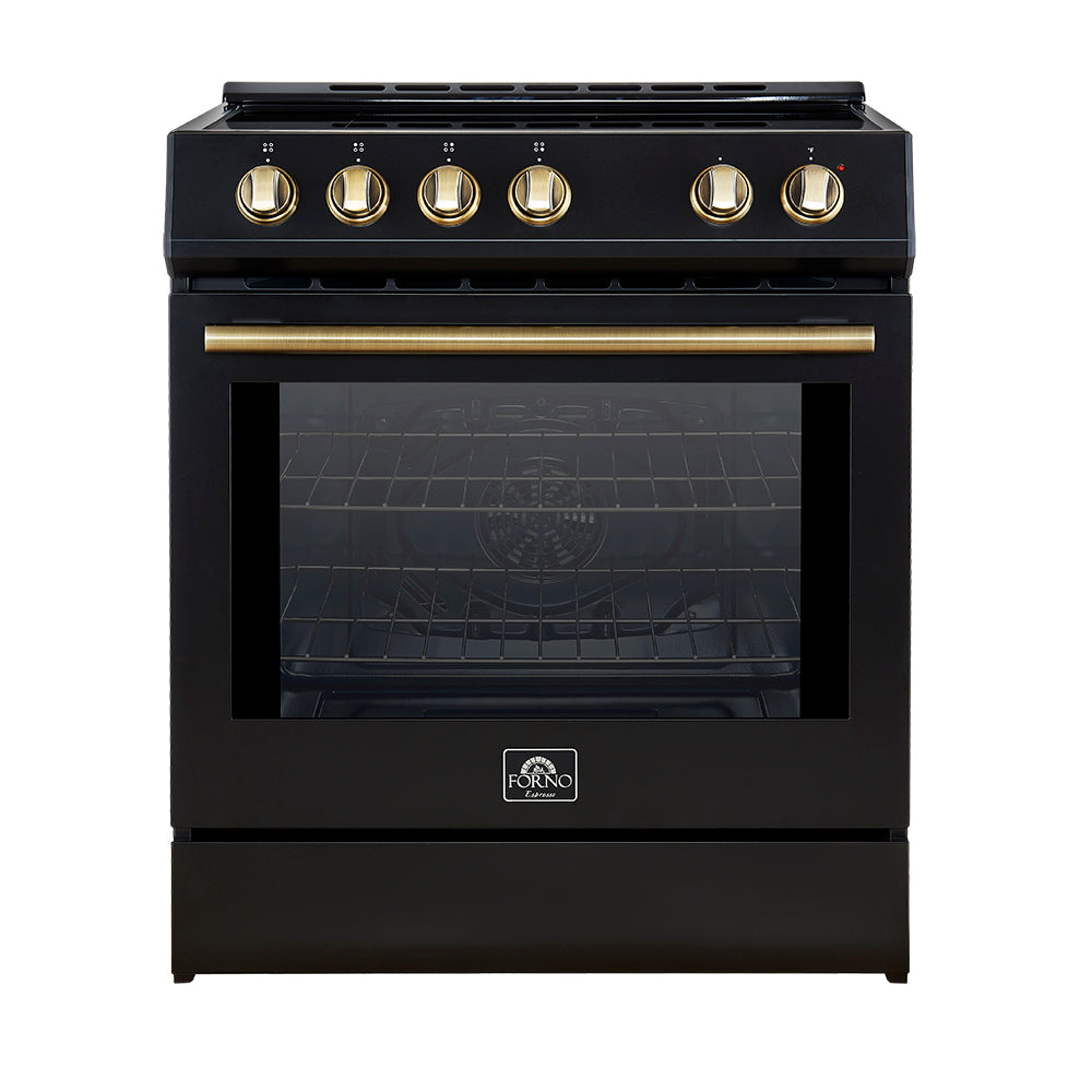 Forno Leonardo 30-inch induction range, black