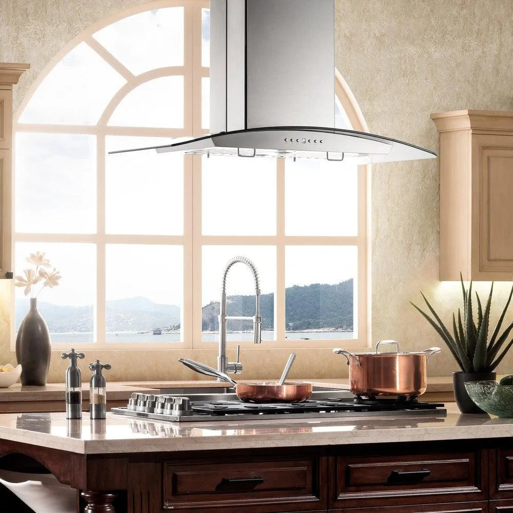 ZLINE Convertible Vent 30-inch range hood in stainless steel GL14I-30, view 2