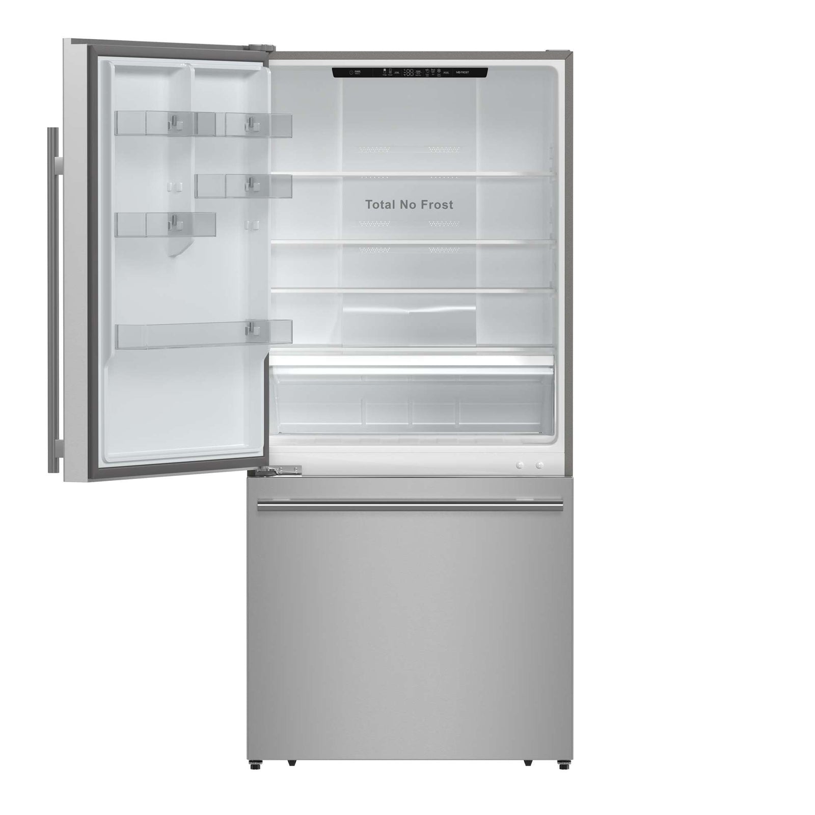 Forno Milano Espresso 31-Inch Stainless Steel Bottom Freezer Refrigerator, 17.2 cu.ft., Built-In Ice Maker, ENERGY STAR - FFFFD1786-31S