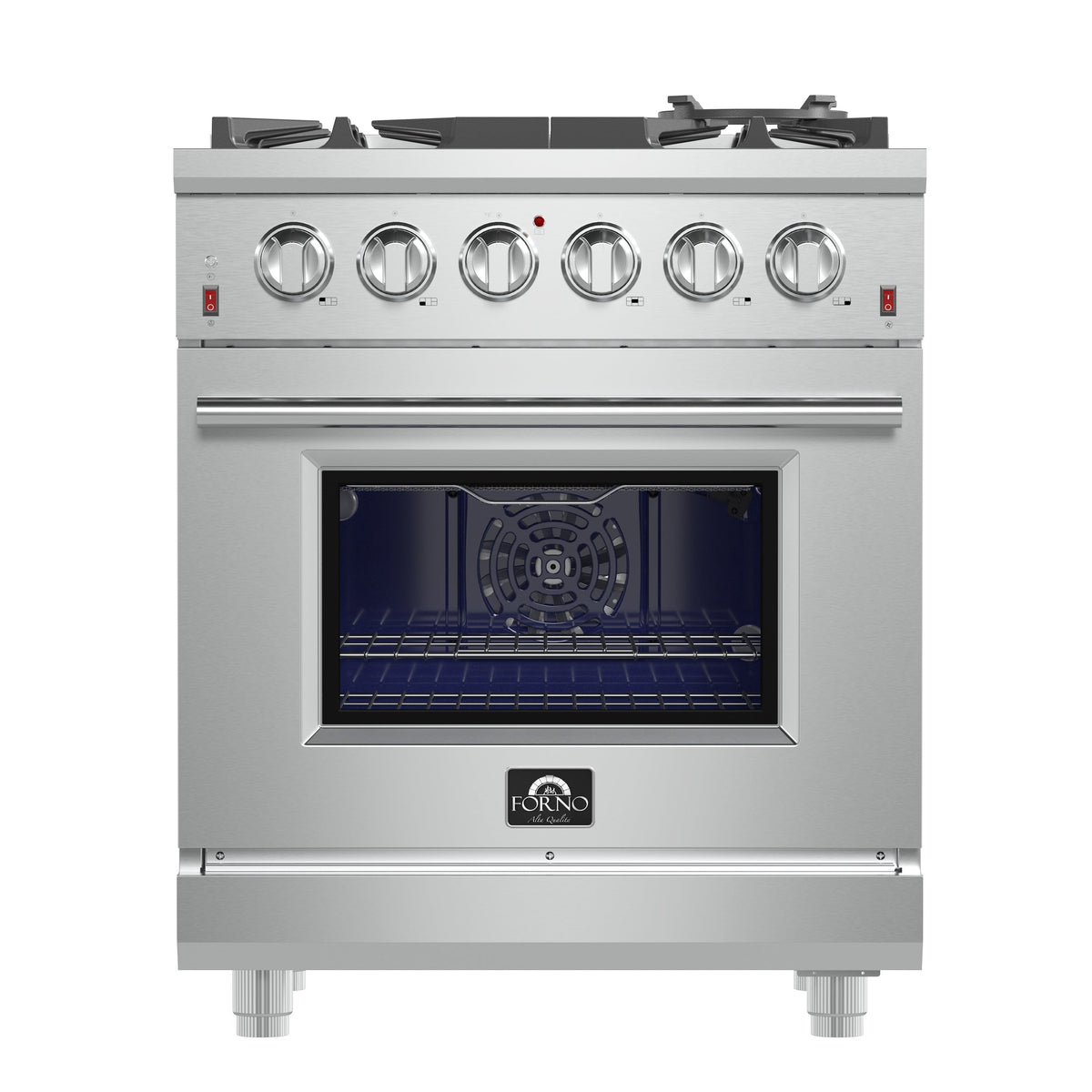 Forno Massimo 30-inch gas range, stainless steel