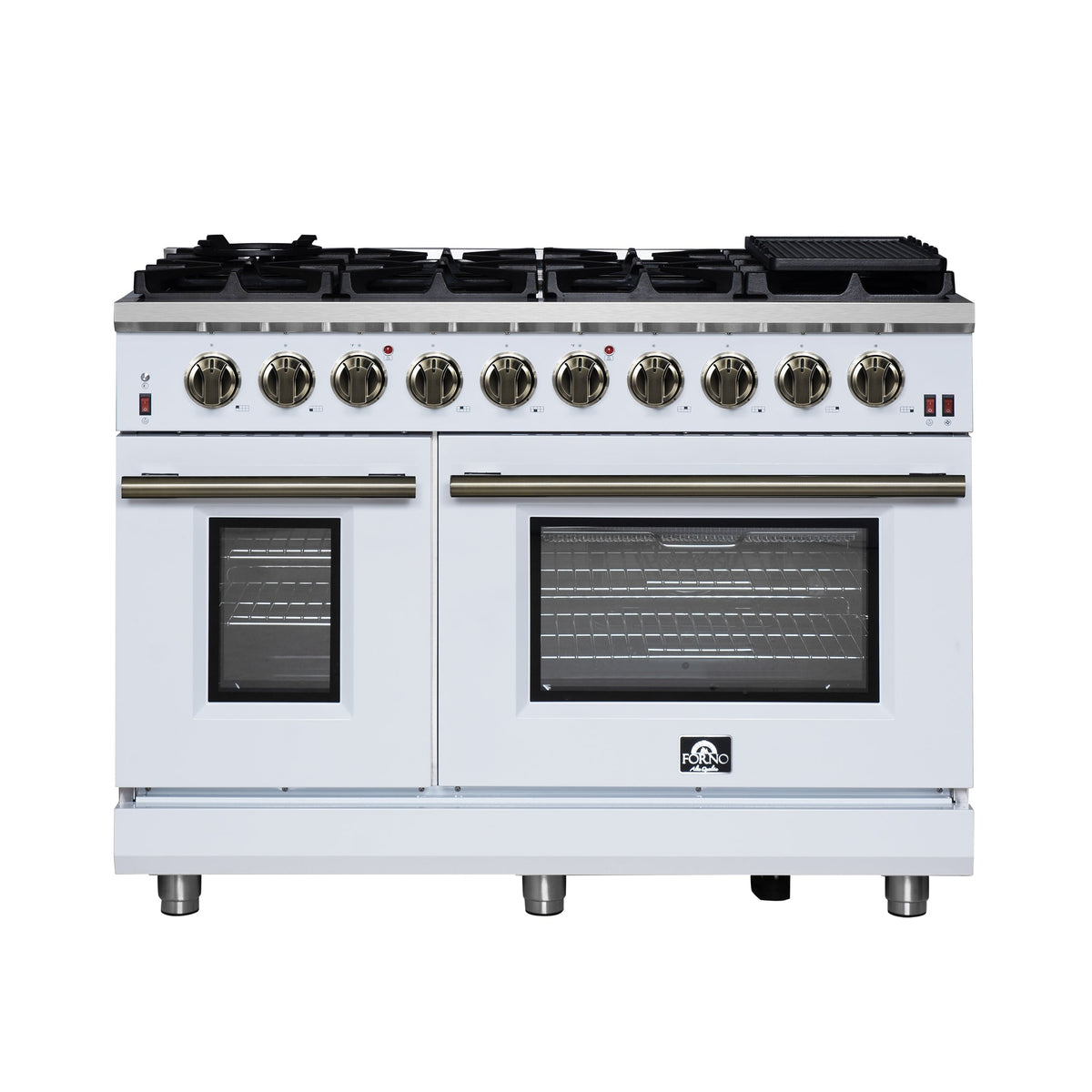 Forno Massimo 48-inch gas range, white