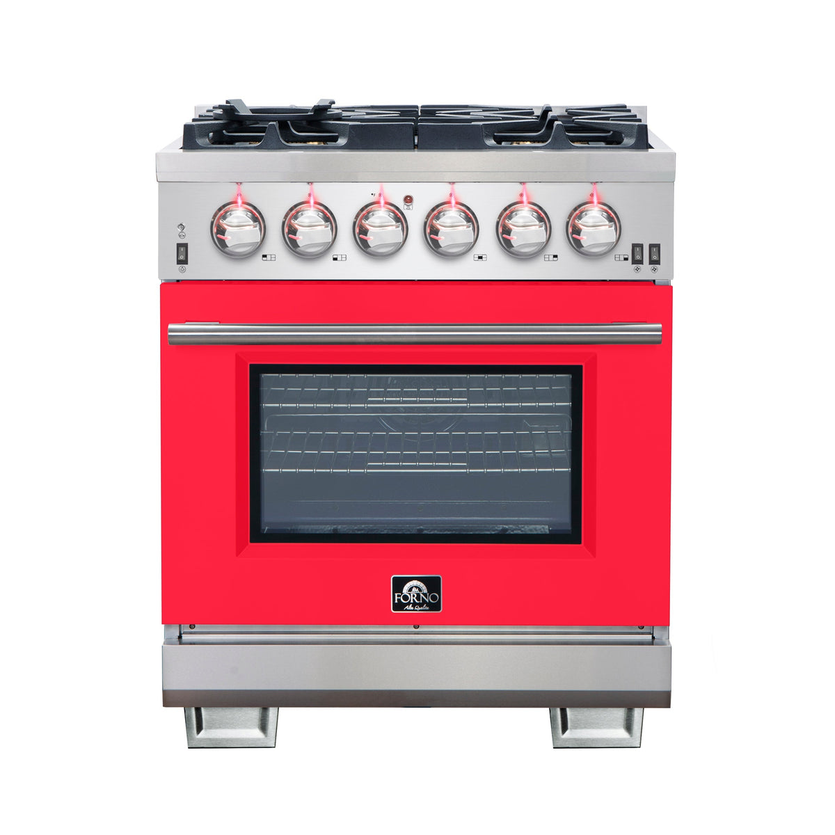 Forno Capriasca 30-inch gas range, stainless steel
