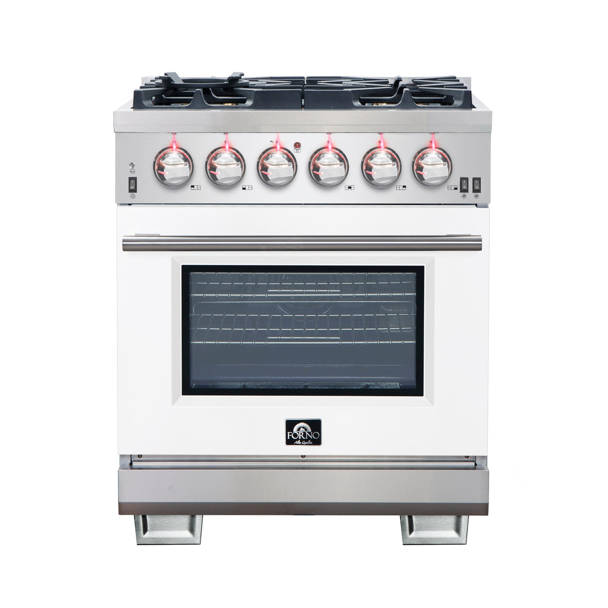 Forno Capriasca 30-inch gas range, white