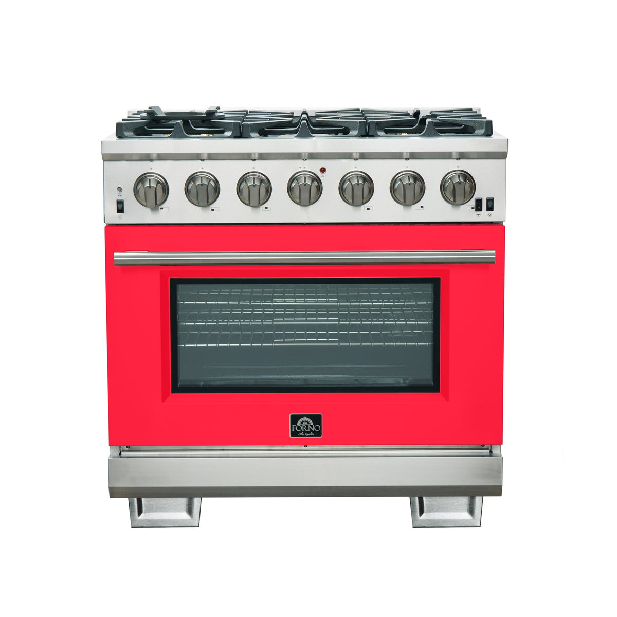 Forno Capriasca 36-inch gas range, stainless steel