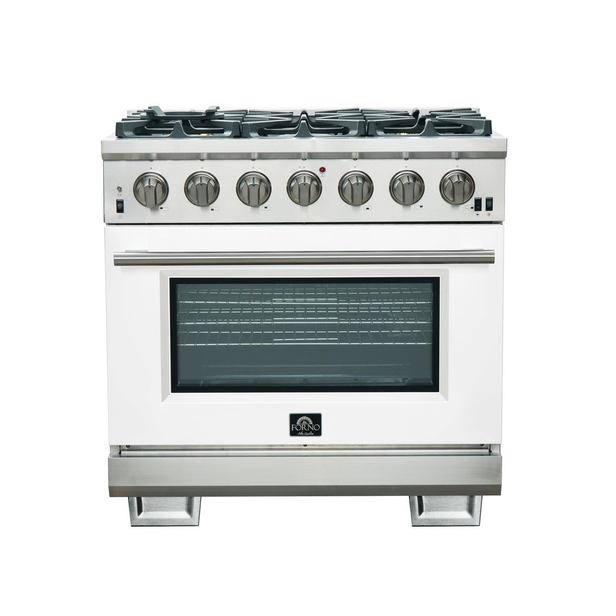 Forno Capriasca 36-inch gas range, white