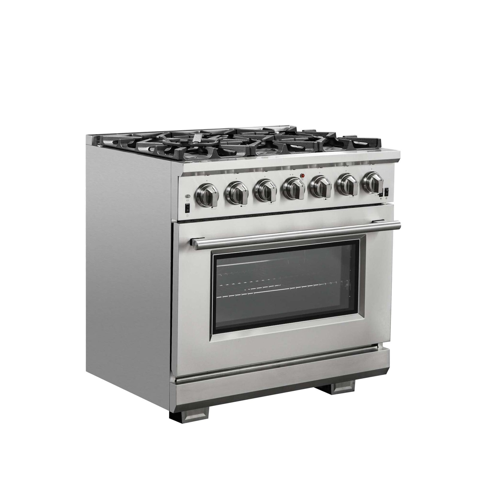Forno Capriasca 36 Inch Gas Range angle view