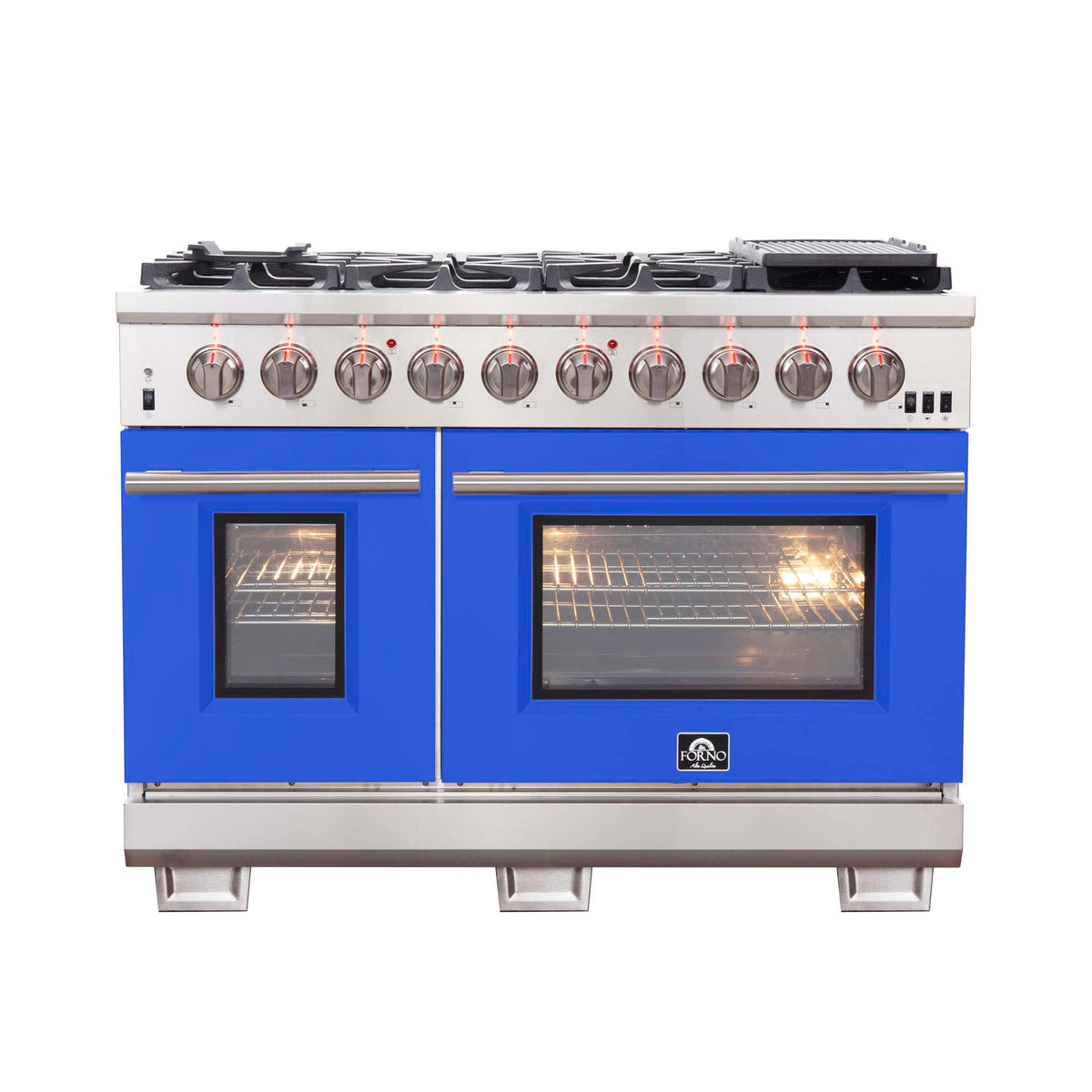 Forno Capriasca 48-inch gas range, stainless steel