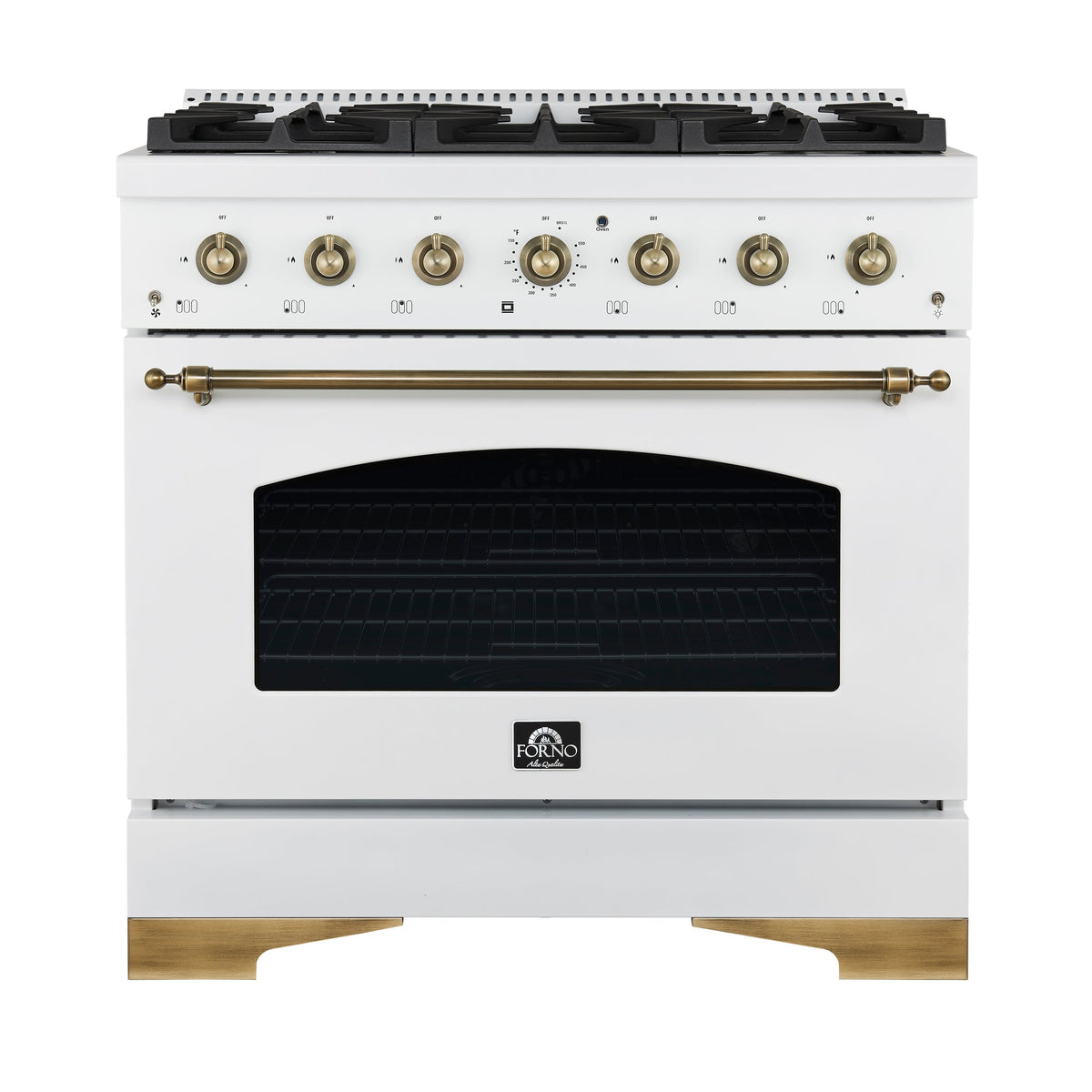 Forno Antico 36-inch gas range, white