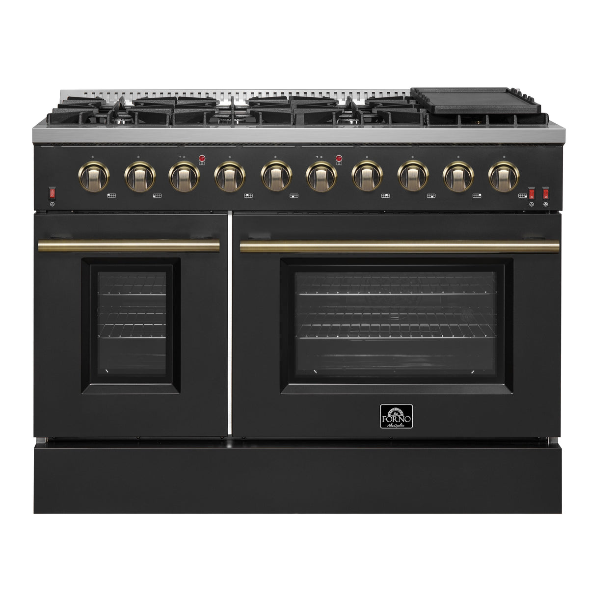 Forno Galiano 48-inch gas range, black