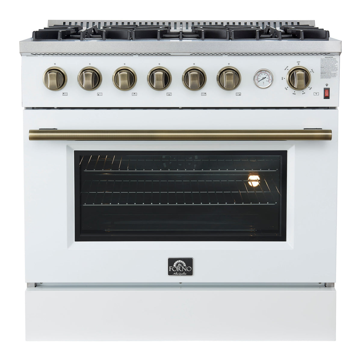 Forno Marco 36-inch gas range, white