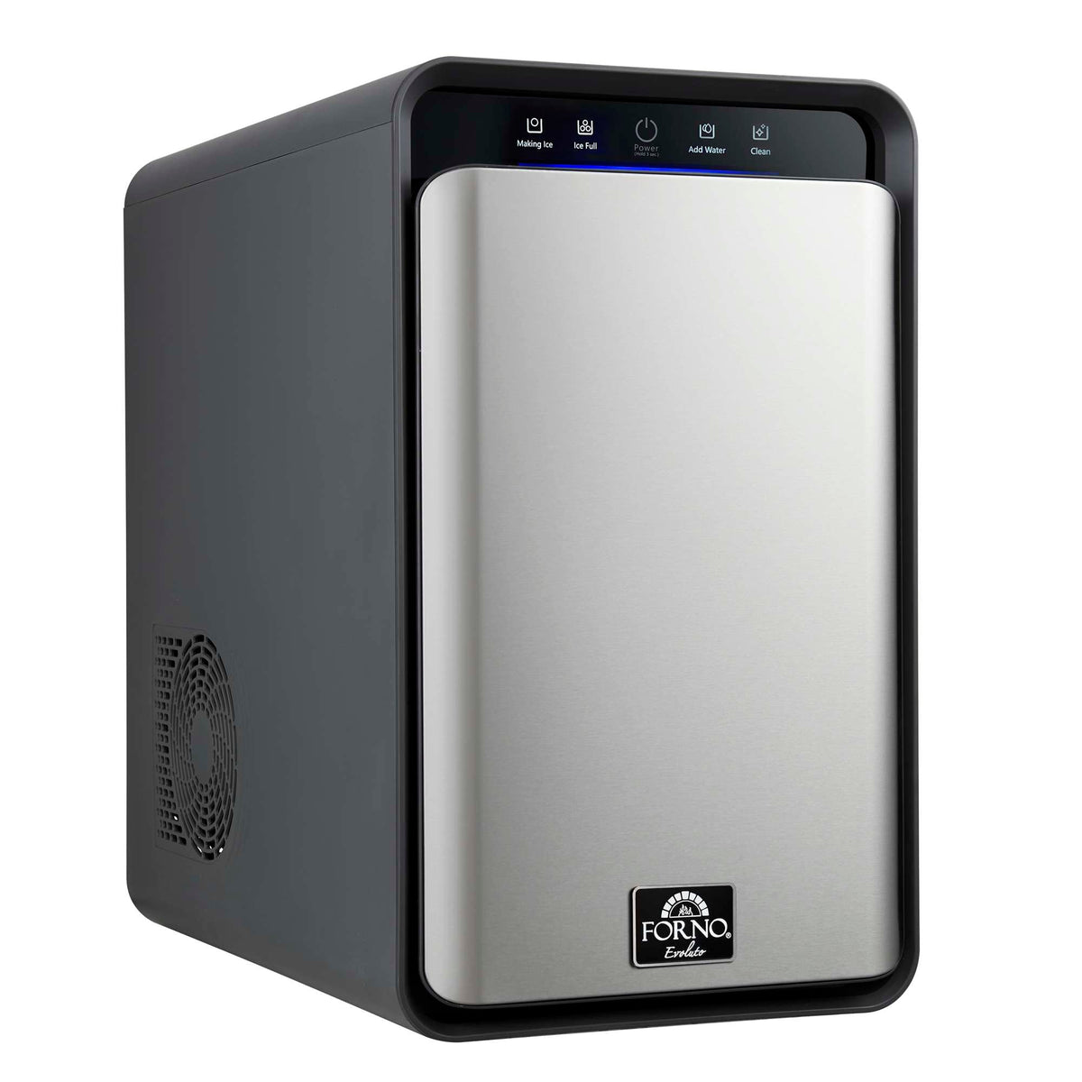 Forno Sferico 11-in Ice Maker, Silver, 32 clear 2-in slow-melting spheres daily, stores more than 10 balls - FIMFS7352-11S