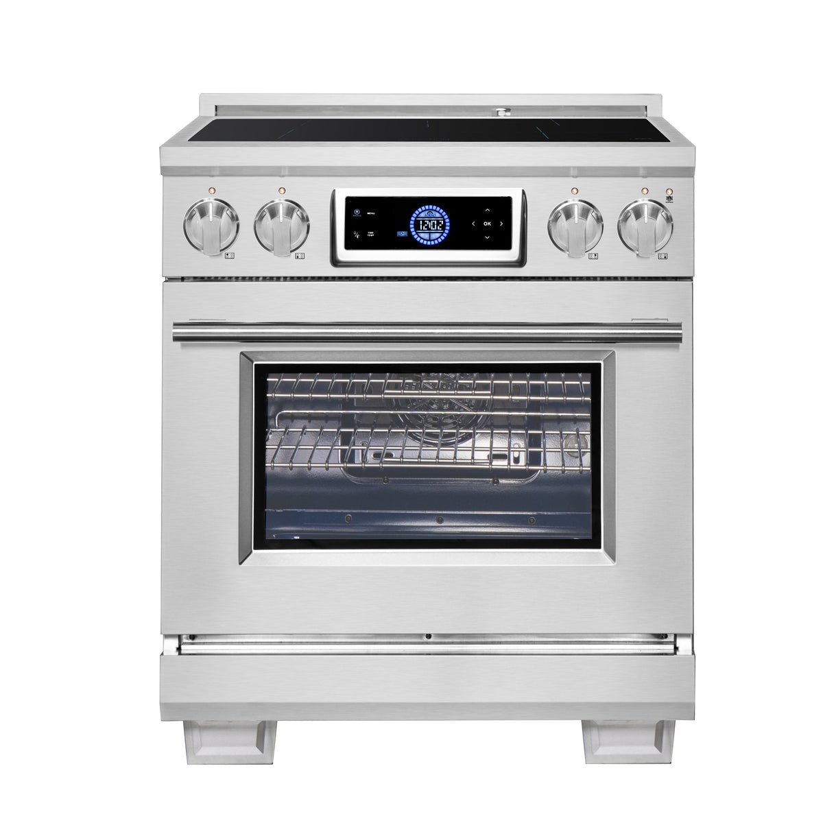Forno Maximus 30-inch induction range, stainless steel