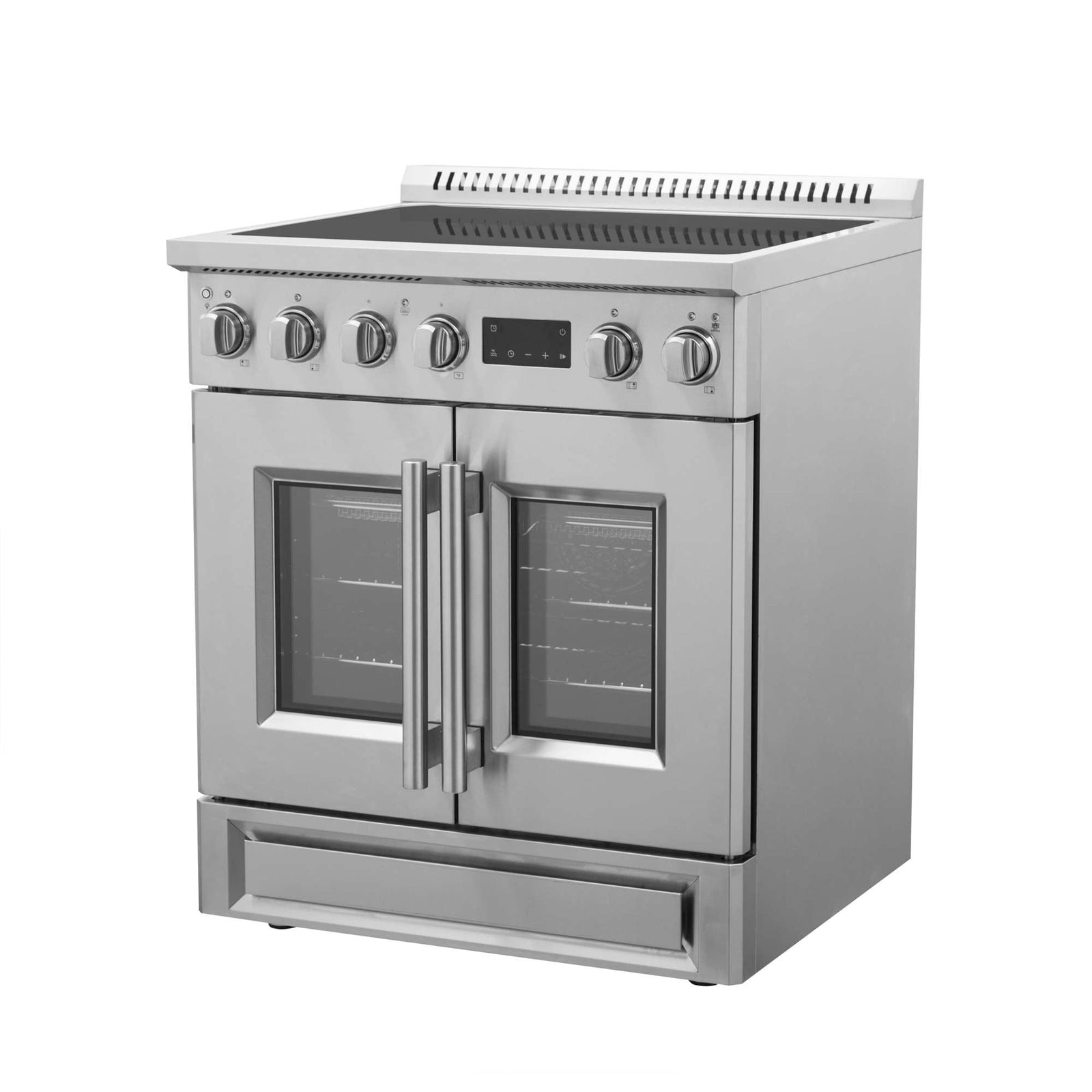 Forno Torino 30 Inch French Door Induction Range with Air Fryer and True Convection Oven - FFSIN0950-30