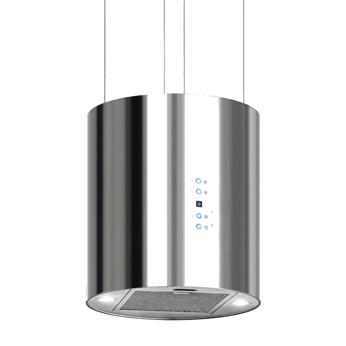 Victory 600 CFM Ductless Island Range Hood in Stainless Steel
