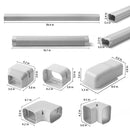 TOSOT Decorative PVC Line Cover Kit for Mini-Split AC