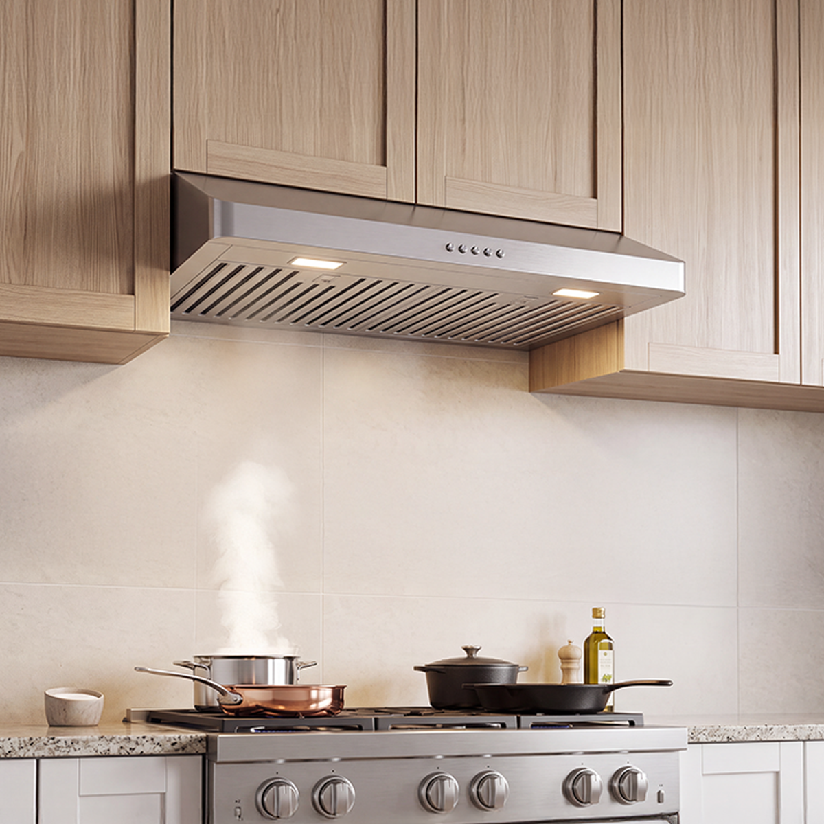 Victory 36-Inch 600 CFM Under Cabinet Range Hood in Stainless Steel