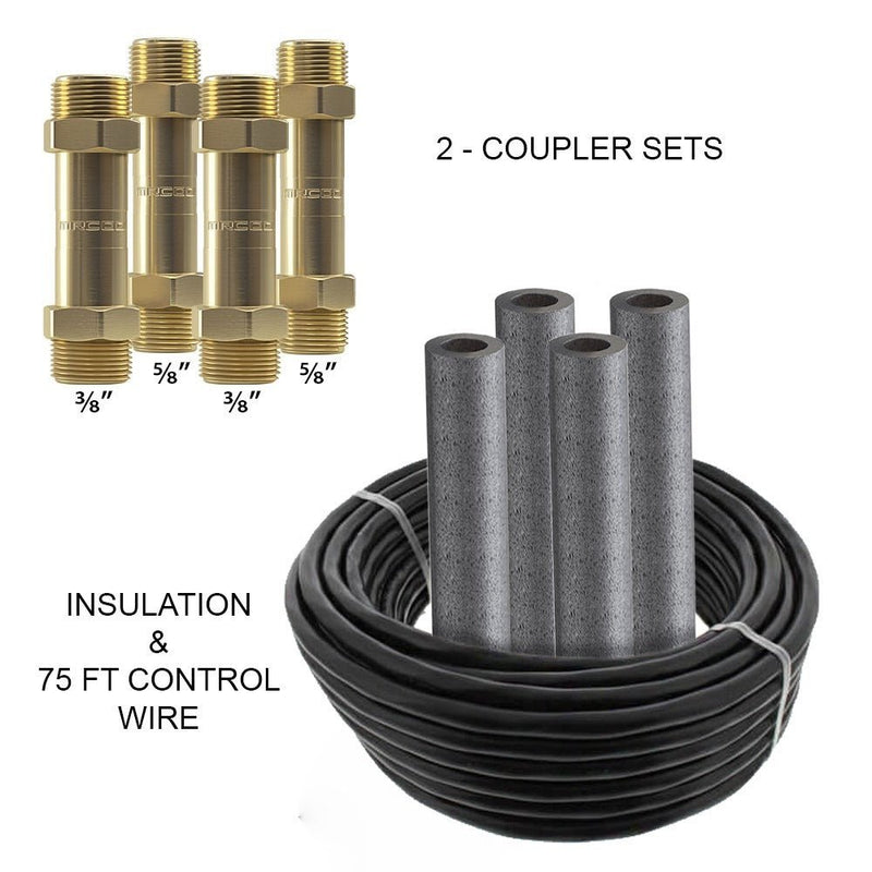 MRCOOL 75ft Line Set Coupler Kit for DIY Single Zone and Multizone 24K, 36K & 48K Air Handlers - 3/8" x 5/8"