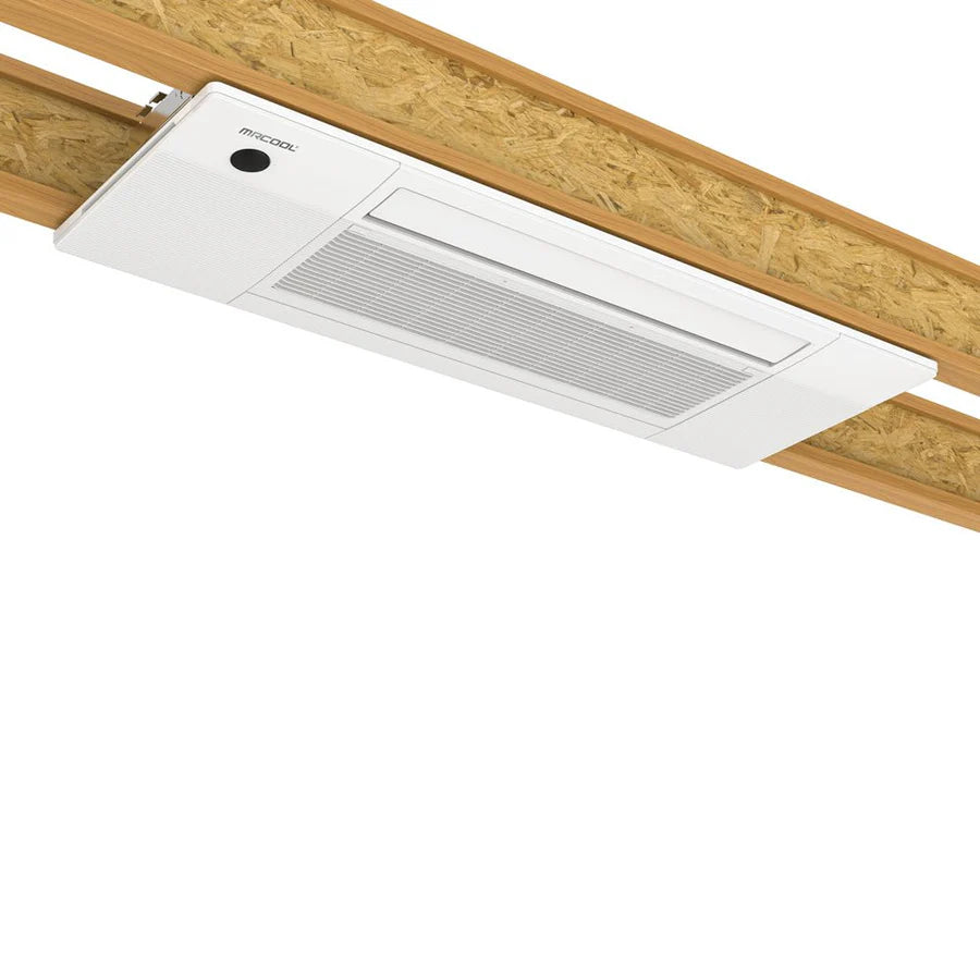 MRCOOL DIY 18,000 BTU 5th Gen Hyper Heat Single Zone Mini Split Ceiling Cassette Example