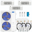 MRCOOL DIY Multi Zone 5th Gen 55K BTU Three Zone Ductless Mini Split with Ceiling Cassettes 9K + 12K + 12K