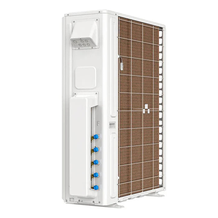 MRCOOL DIY Multi Zone 5th Gen 55K BTU Three Zone Ductless Mini Split with Ceiling Cassettes 9K + 18K + 18K Condenser Back