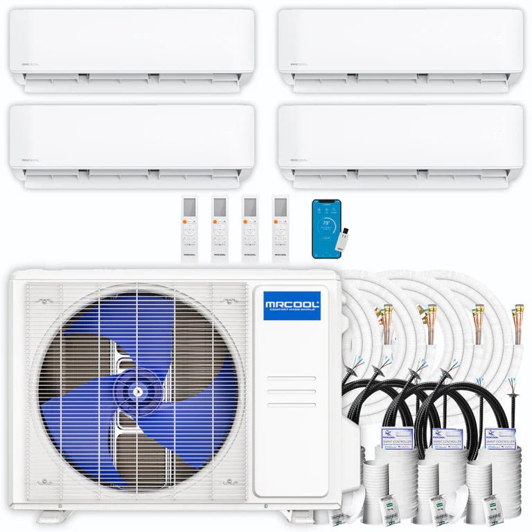 MRCOOL DIY 4th Gen Multi-Zone 4-Zone 36,000 BTU 22 SEER (9K + 9K + 12K + 12K) Ductless Mini-Split Air Conditioner and Heat Pump