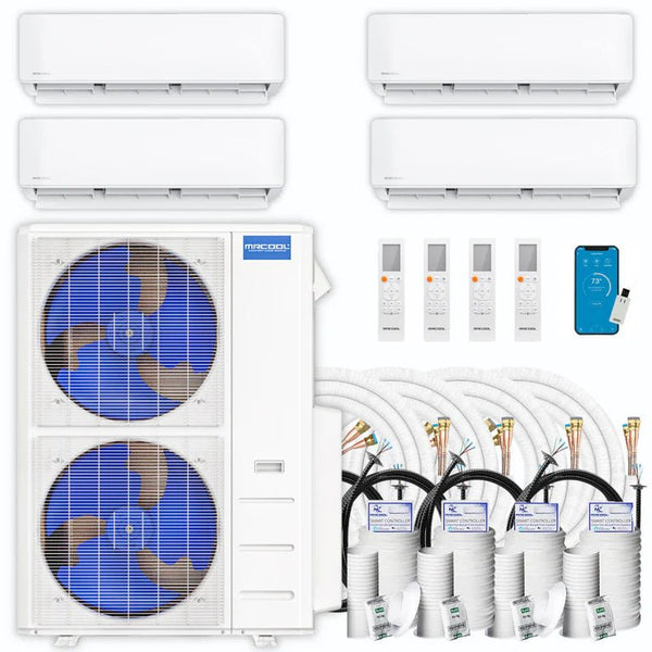 MRCOOL DIY 4th Gen Multi-Zone 4-Zone 48,000 BTU 21 SEER (12K + 12K + 12K + 18K) Ductless Mini-Split Air Conditioner and Heat Pump