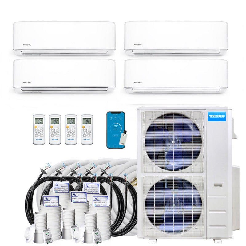 MRCOOL DIY 5th Gen Multi-Zone 4-Zone 55,000 BTU 22 SEER2 (12K + 12K + 18K + 24K) Ductless Mini-Split Air Conditioner and Heat Pump