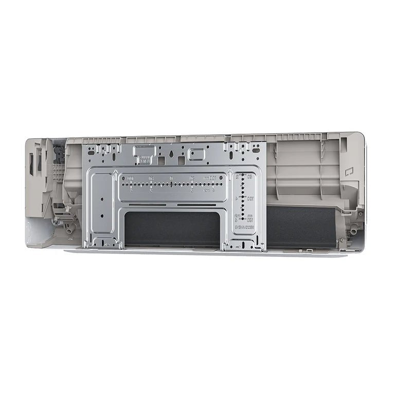 Back of the Air Handler for the MRCOOL DIY 5th Gen Multi-Zone 3-Zone 36,000 BTU 22 SEER (12K + 12K + 12K) Ductless Mini-Split Air Conditioner and Heat Pump System