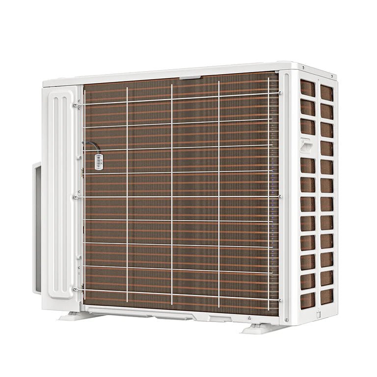 Back of Condenser for the Condenser for MRCOOL DIY 5th Gen Multi-Zone 3-Zone 36,000 BTU 22 SEER (12K + 12K + 12K) Ductless Mini-Split Air Conditioner and Heat Pump System