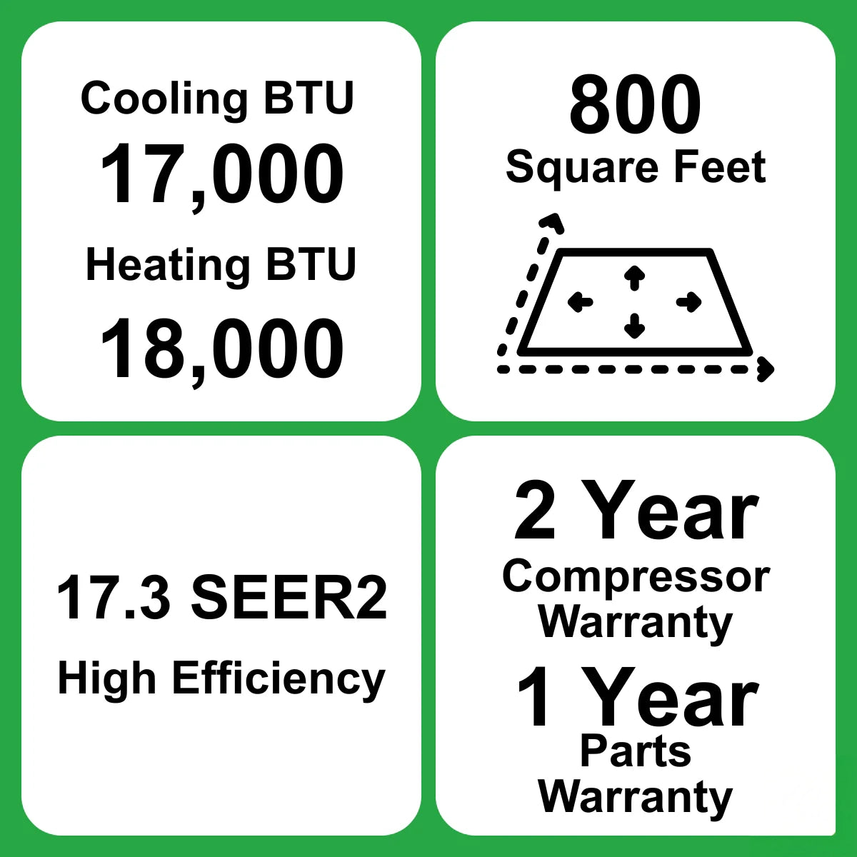 MRCOOL DIY Select 18K 18,000 BTU 17.3 SEER2 Single Zone Mini Split System with 11.5 ft. DIY Line Set  - R454B - 230V