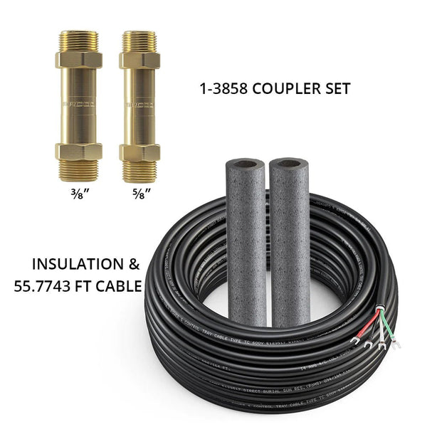 MRCOOL 50ft Line Set Coupler Kit for DIY Single Zone and Multizone 24K, 36K & 48K Air Handlers - 3/8" x 5/8"