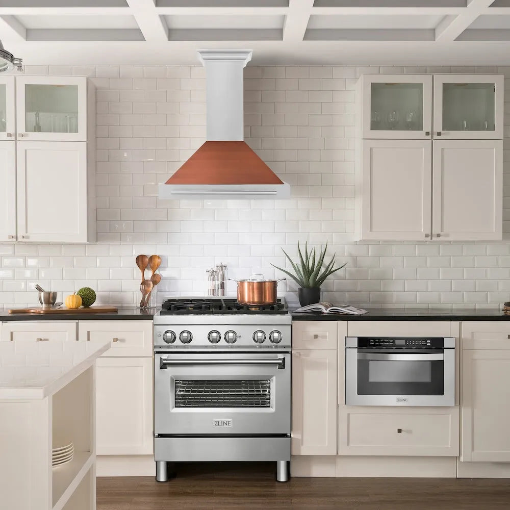 ZLINE 30-inch range hood in copper KB4STX-C-30, view 2