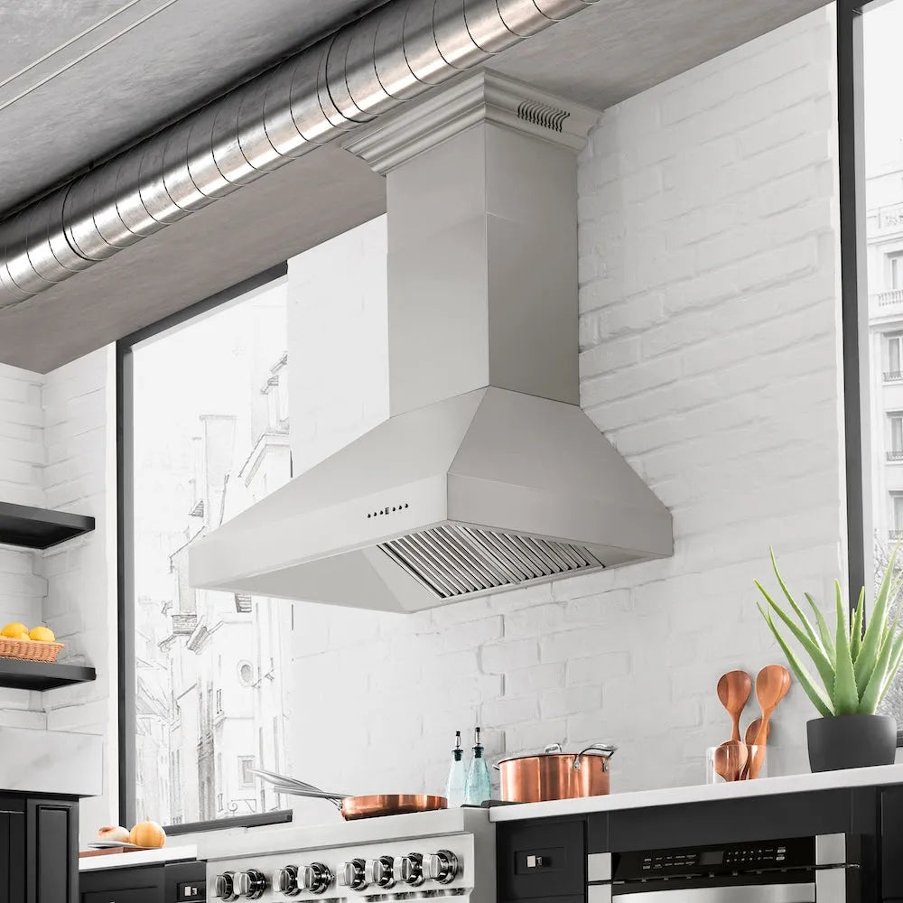 ZLINE Professional 30-inch range hood in stainless steel 697-30, view 2