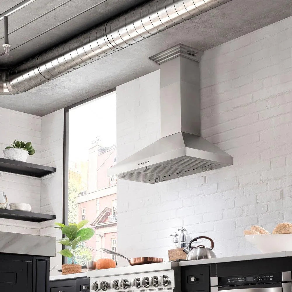 ZLINE CrownSound 36-inch range hood in stainless steel KL3CRN-BT-36, view 2