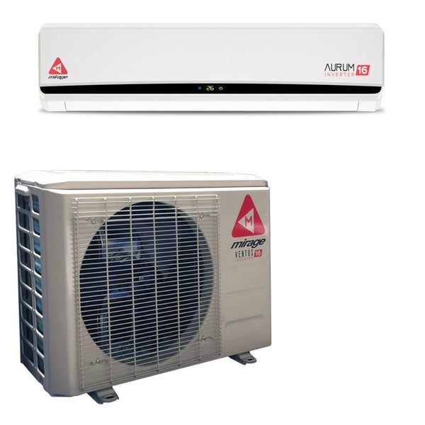 Mirage Aurum 24,000 BTU 16 SEER Ductless Mini Split Air Conditioner and Heat Pump - 220V/60Hz - Chill Mini Splits