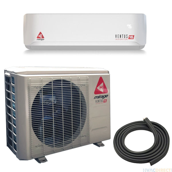 Mirage Ventus 36,000 BTU 16 SEER Ductless Mini Split Air Conditioner and Heat Pump - 220V/60Hz - Chill Mini Splits