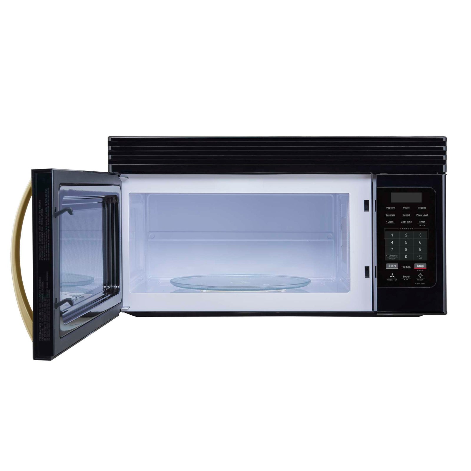 Forno Scalo 30-Inch Over the Range Microwave, Black – 1.6 cu.ft, 300 CFM Vent, Touch Control, LED Light - FOTR3007-30BLK