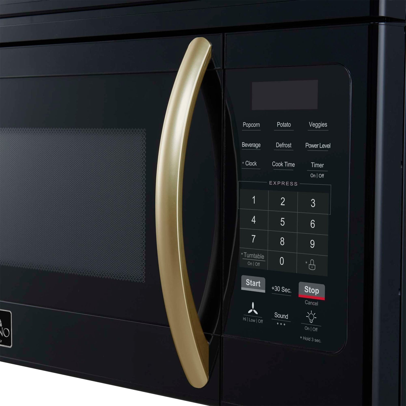 Forno Scalo 30-Inch Over the Range Microwave, Black – 1.6 cu.ft, 300 CFM Vent, Touch Control, LED Light - FOTR3007-30BLK