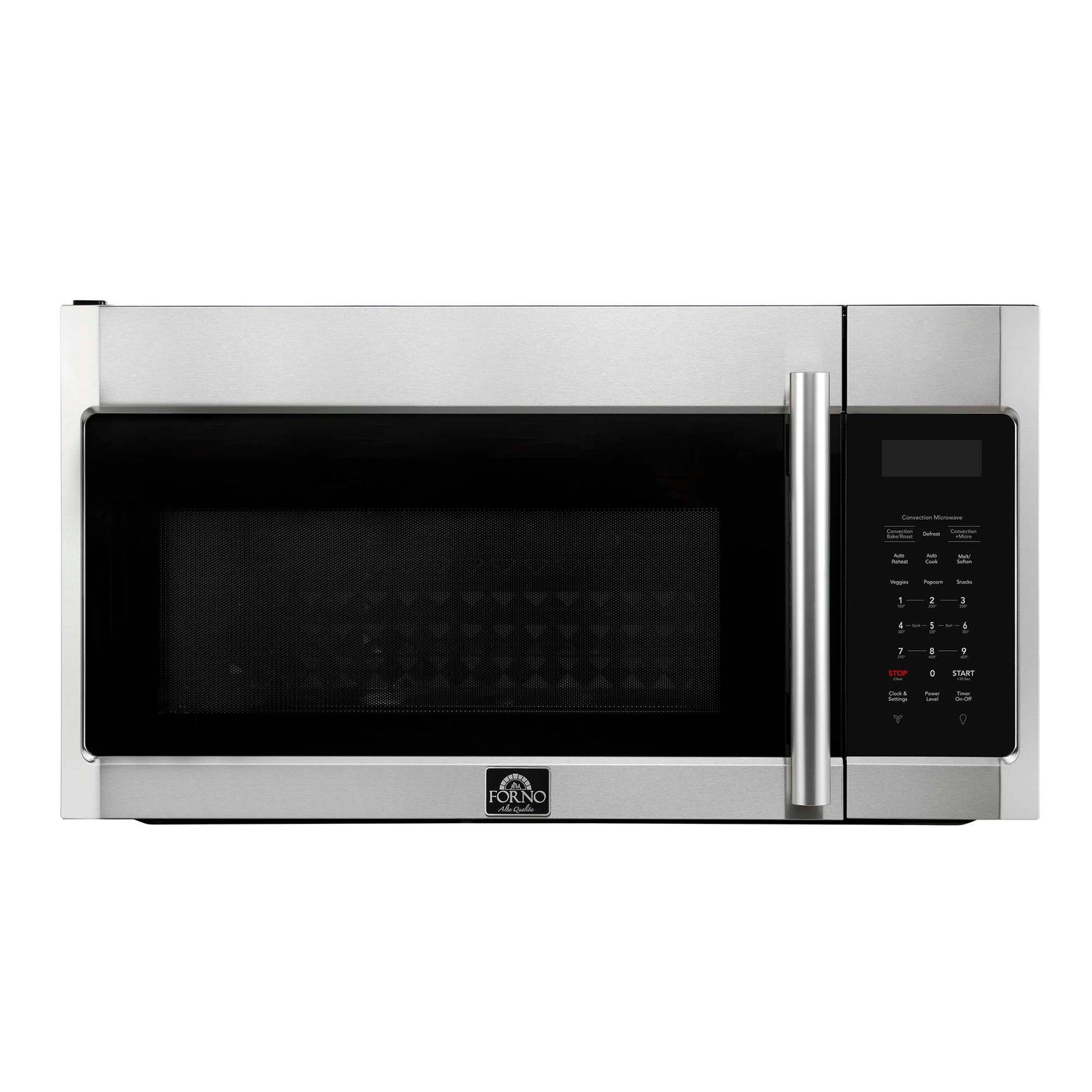 Forno Fornace 30-Inch Over the Range Convection Microwave, Stainless Steel – 1.5 cu.ft, 300 CFM Vent, Touch Control, LED Light - FOTR3038-30