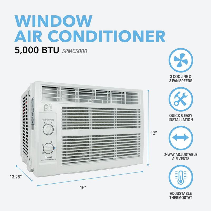 Perfect Aire 5,000 BTU Window Air Conditioner Brochure