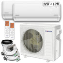 Pioneer 24,000 (12K+12K) BTU 2-Ton Quantum Ultra 24 SEER2 Energy-Star 2 Zone Heat Pump 230V