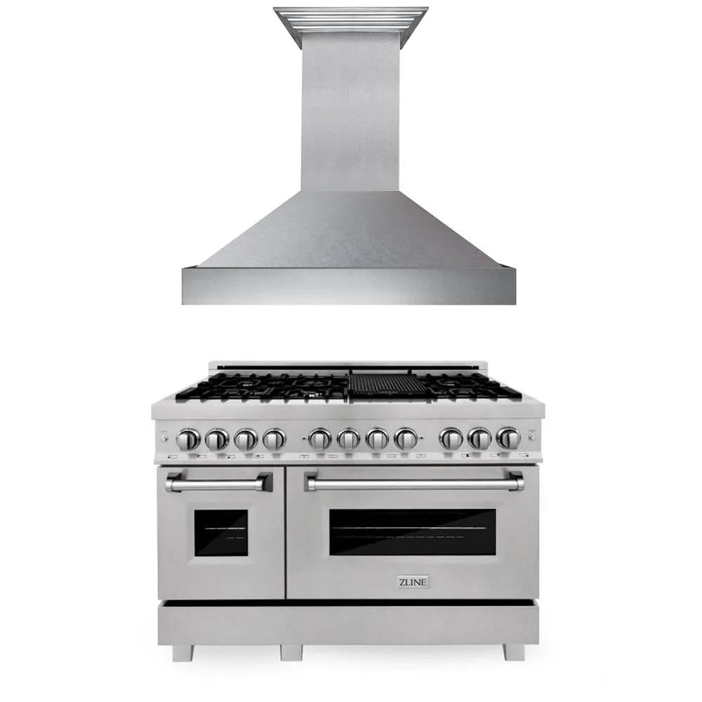 ZLINE 48-inch kitchen package 2KP-RASSNRH48
