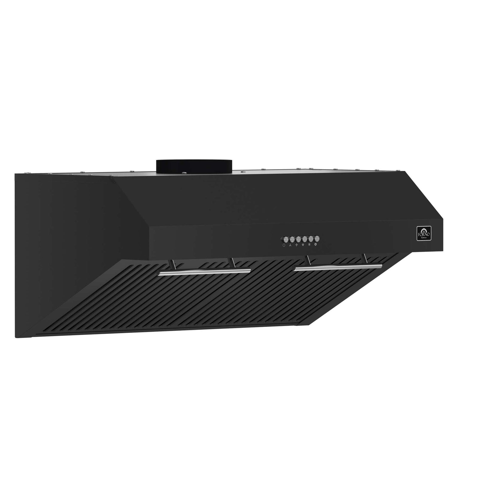 Forno Bari Espresso 30-Inch Under Cabinet Range Hood, Black, 600 CFM, LED Lighting, Dishwasher-Safe Baffle Filters, 3-Speed Fan Control - FRHUC5255-30BLK
