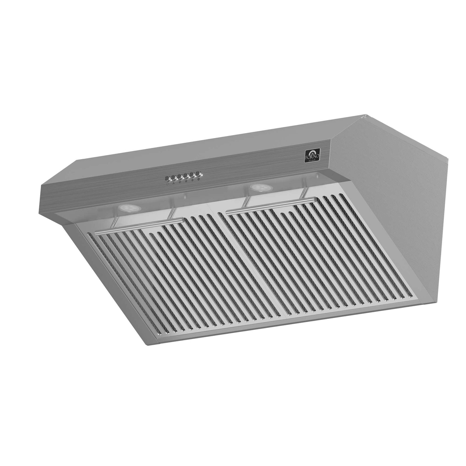 Forno Bari Espresso 30-Inch Under Cabinet Range Hood, Stainless Steel, 400 CFM, LED Lighting, Dishwasher-Safe Baffle Filters, 4-Speed Fan Control - FRHUC5255-30