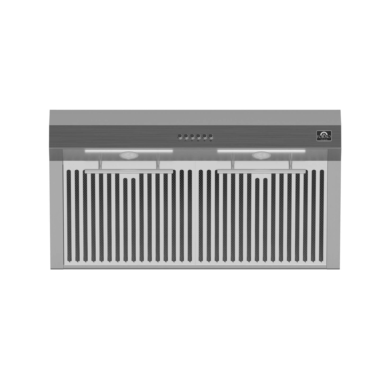 Forno Bari Espresso 30-Inch Under Cabinet Range Hood, Stainless Steel, 400 CFM, LED Lighting, Dishwasher-Safe Baffle Filters, 4-Speed Fan Control - FRHUC5255-30