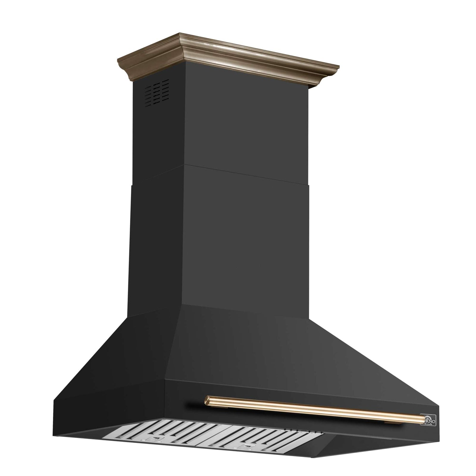 Forno Aria 36 Inch Wall-Mounted Range Hood in Black - FRHWM5095-36BLK