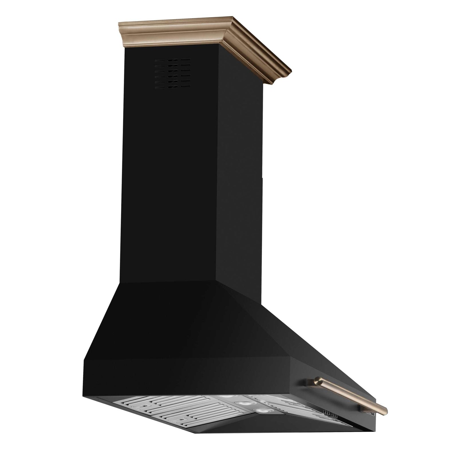 Forno Aria 36 Inch Wall-Mounted Range Hood in Black - FRHWM5095-36BLK